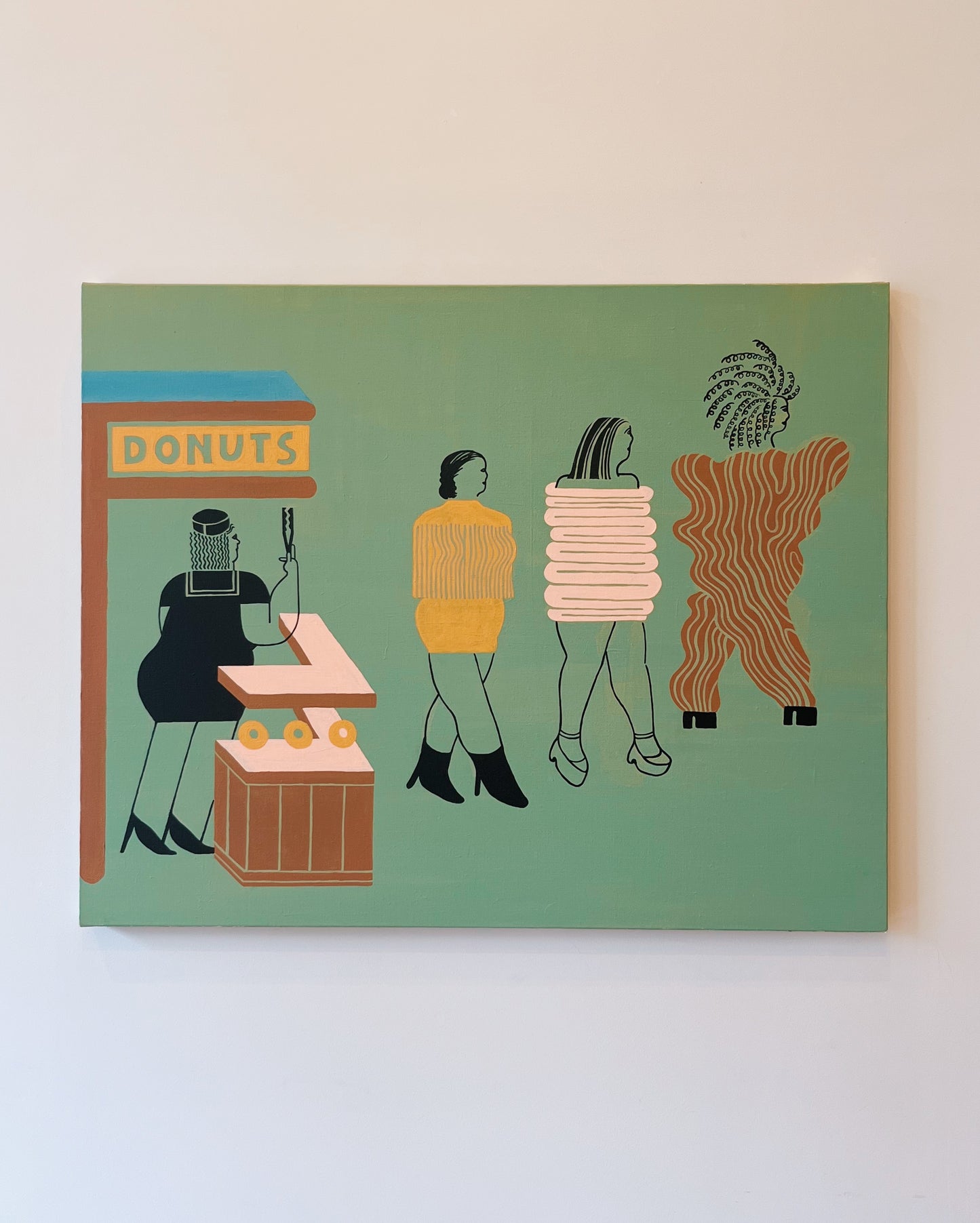 "DONUTS" tee (cafe au lait brown)