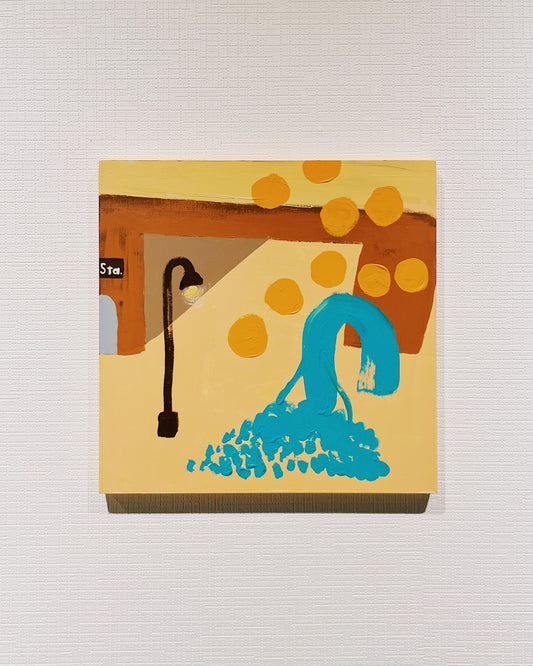 【CT012】"Oranges hang from a dying tree and a street light flickers day and night"