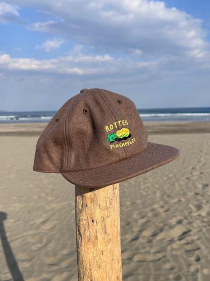 "ROTTEN PINEAPPLES" cap (walnut wool)